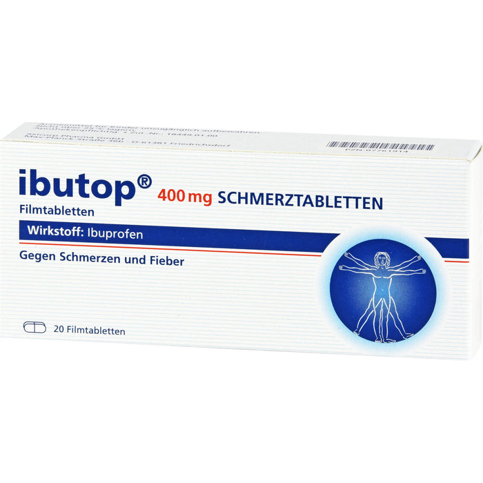 ibutop 400 mg Schmerztabletten Reimport axicorp, 20 St. Tabletten