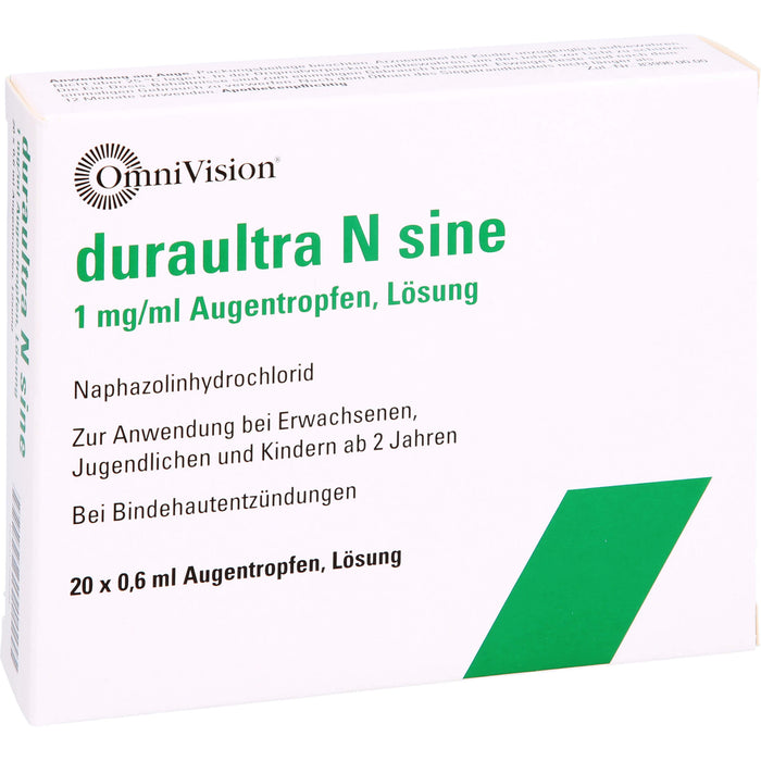 OmniVision duraultra N sine 1 mg/ml Augentropfen, 20 St. Einzeldosispipetten