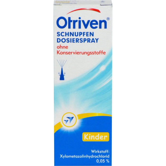 Otriven 0,05 % ohne Konservierungsstoffe Dosierspray für Kinder bei Schnupfen, 10 ml Lösung