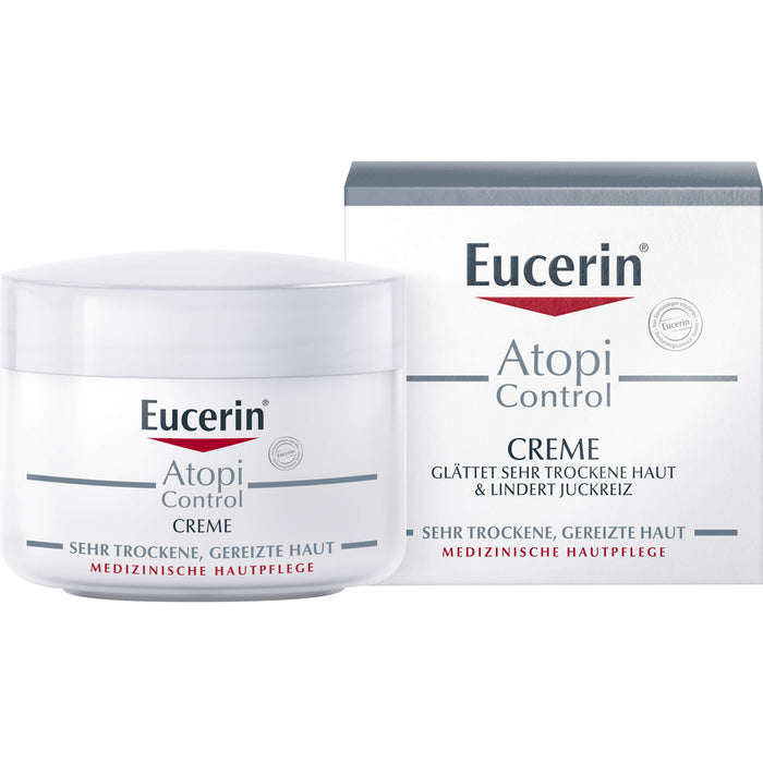 Eucerin AtopiControl Creme + Eucerin AtopiControl Probierset Gratis, 75 ml Creme