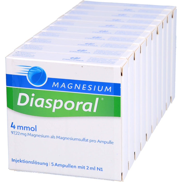 Magnesium-Diasporal 4mmol Injektionslösung gegen Krämpfe und Verspannungen, 50 ml Lösung