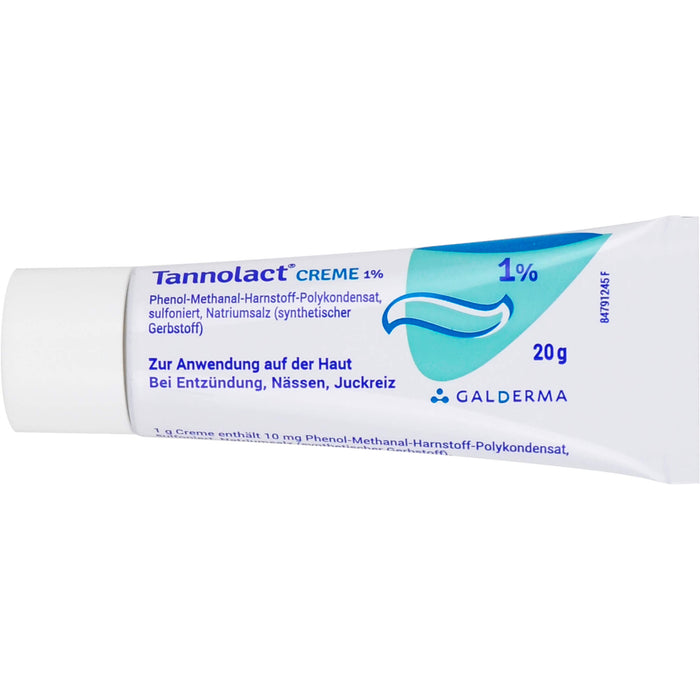 Tannolact Creme 1 % bei Entzündung, Nässen, Juckreiz, 20 g Creme