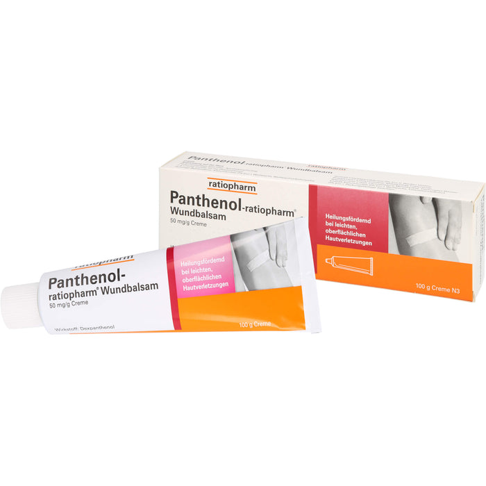 Panthenol-ratiopharm Wundbalsam heilungsfördernde Creme, 100 g Creme