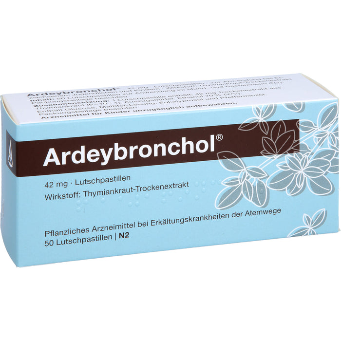 Ardeybronchol Pastillen bei Erkältungskrankheiten der Atemwege, 50 pcs. Pastilles