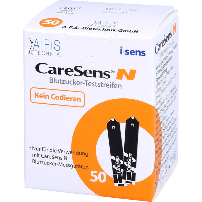 CareSens-N Blutzuckerteststreifen (auto.codierend), 50 St. Teststreifen