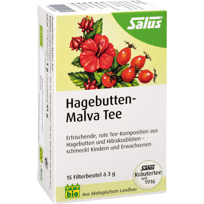 Hagebutten-Malvatee Früchtetee bio Salus, 15 St FBE