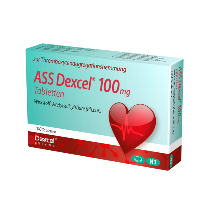 ASS Dexcel 100 mg Tabletten, 100 pcs. Tablets