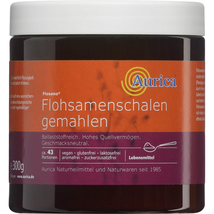 Aurica Flohsamenschalen gemahlen Pulver, 300 g Pulver