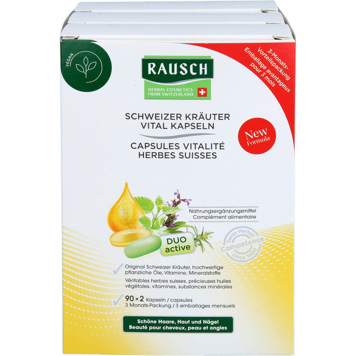 RAUSCH Schweizer Kräuter Vital Kapseln, 180 St. Kapseln