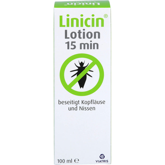 Linicin Lotion 15 min beseitigt Kopfläuse und Nissen, 100 ml Lotion