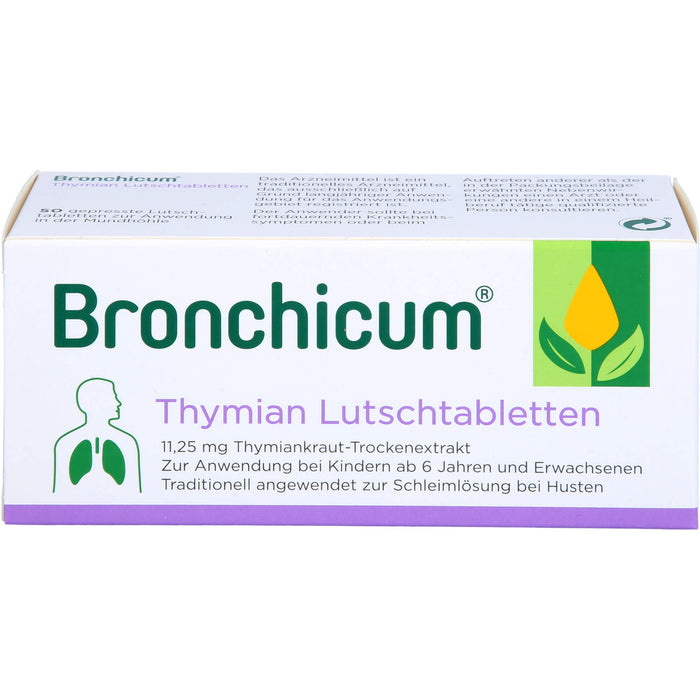 Bronchicum Thymian Lutschpastillen extra stark, 50 pcs. Tablets