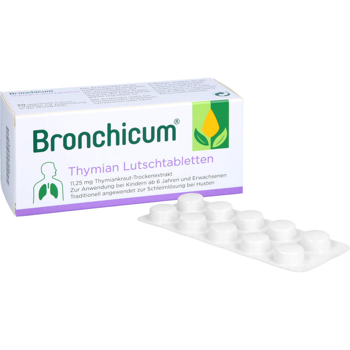 Bronchicum Thymian Lutschpastillen extra stark, 50 pcs. Tablets