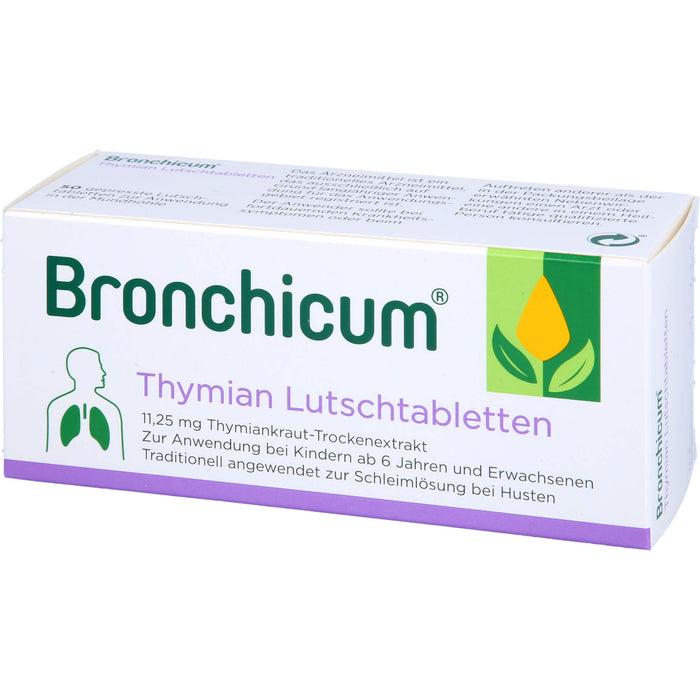 Bronchicum Thymian Lutschpastillen extra stark, 50 pcs. Tablets