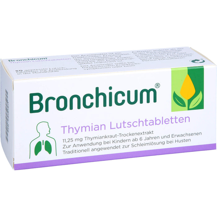 Bronchicum Thymian Lutschpastillen extra stark, 50 pcs. Tablets