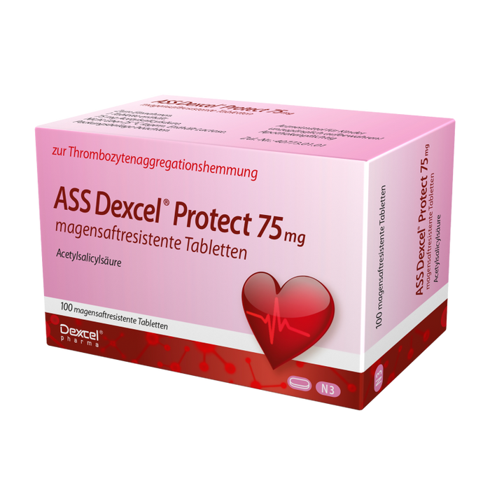 ASS Dexcel Protect 75 mg Tabletten, 100 pcs. Tablets