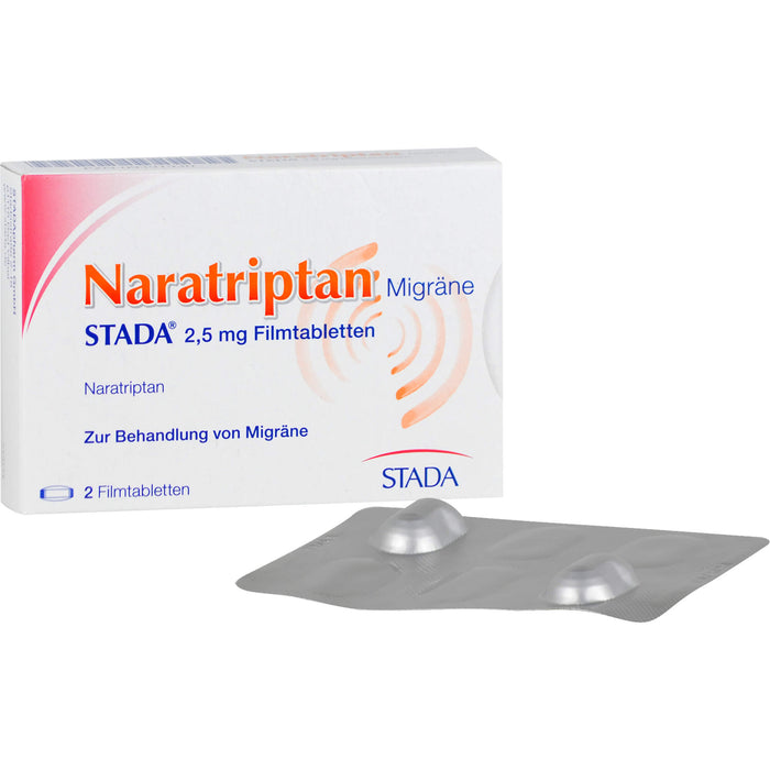 Naratriptan Migräne STADA 2,5 mg Filmtabletten, 2 St. Tabletten