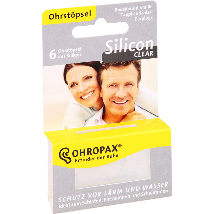 OHROPAX Silicon Clear Ohrstöpsel, 6 St. Ohrstöpsel