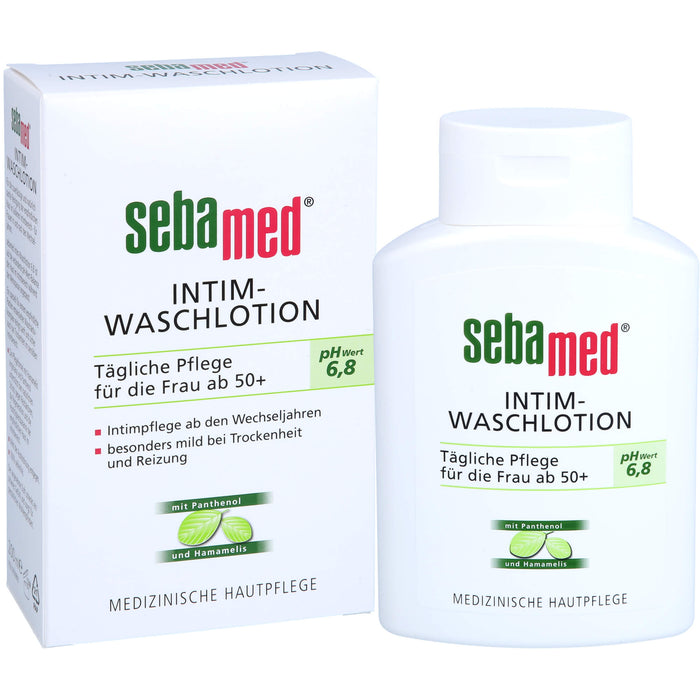 sebamed Intim-Waschlotion tägliche Pflege für die Frau ab 50+, 200 ml Flüssigseife