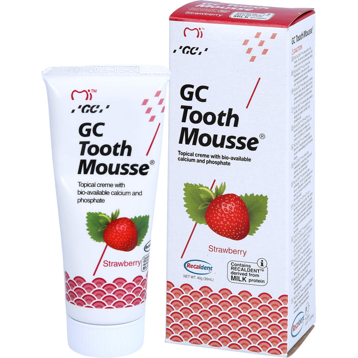 GC Tooth Mousse Erdbeere Creme, 40 g Zahncreme