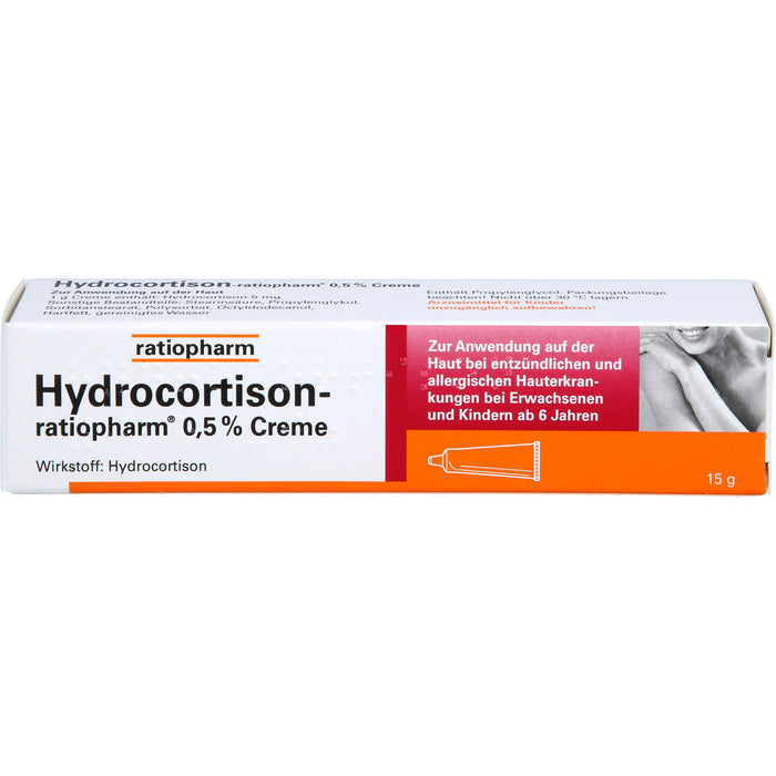 Hydrocortison-ratiopharm 0,5 % Creme, 15 g Creme