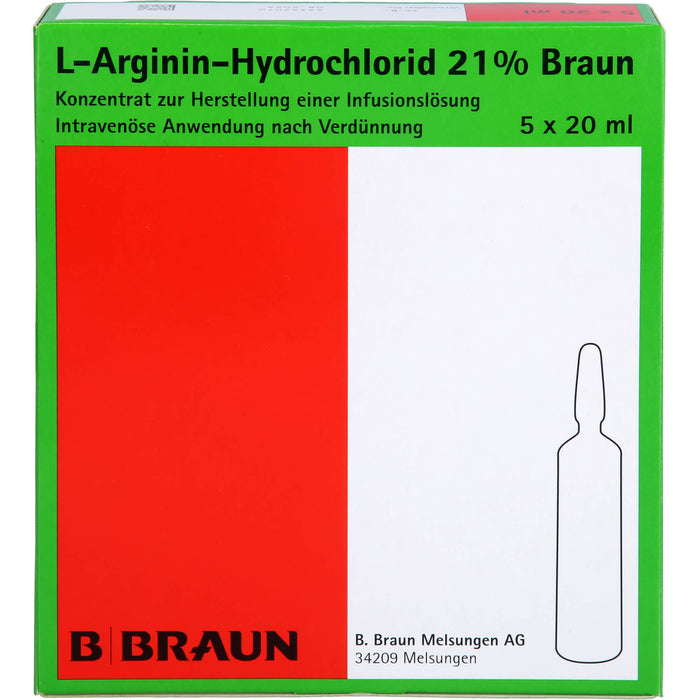 B. BRAUN L-Arginin-Hydrochlorid 21% Lösung, 100 ml Lösung