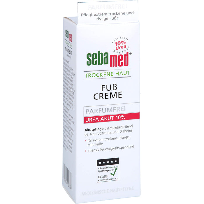 sebamed Trockene Haut Parfumfrei Fußcreme Urea 10%, 100 ml Creme