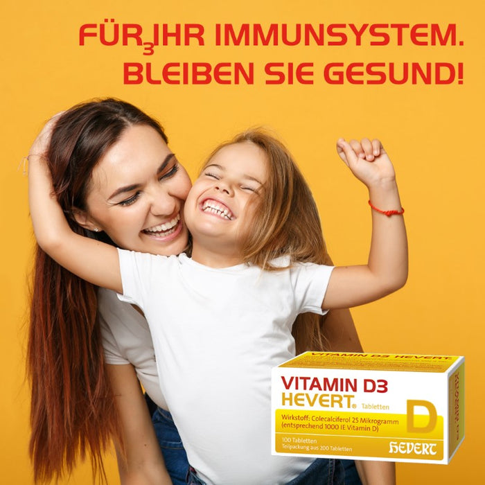 Vitamin D3 Hevert 1000 I.E. Tabletten, 200 St. Tablets