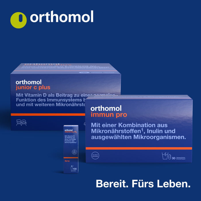 Orthomol Immun - Mikronährstoffe zur Unterstützung des Immunsystems - Nahrungsergänzung mit Vitamin C, Vitamin D und Zink, 30 St. Tagesportionen