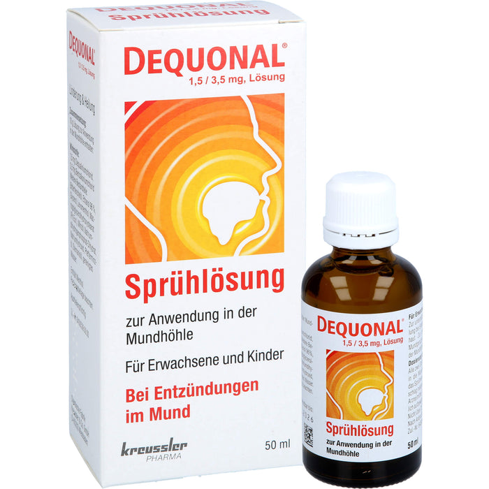 DEQUONAL Sprühlösung bei Entzündungen im Mund, 50 ml Solution