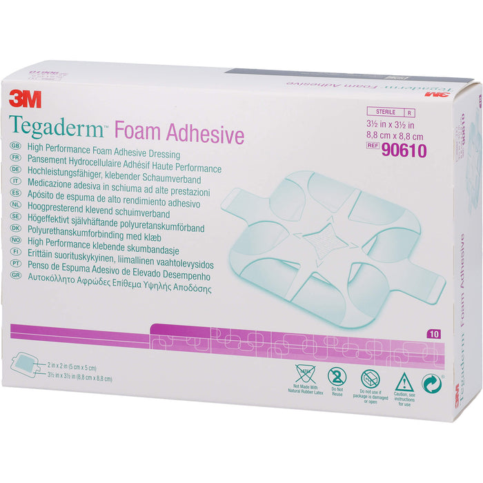 TEGADERM 3M Foam Adhesive 8,8x8,8cm, 10 St VER