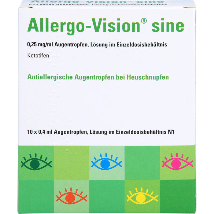 Allergo-Vision sine Augentropfen bei Heuschnupfen, 10 pcs. Pipettes