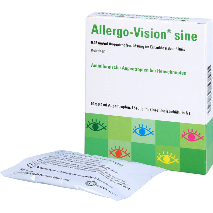 Allergo-Vision sine Augentropfen bei Heuschnupfen, 10 pcs. Pipettes