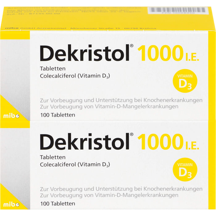 Dekristol 1.000 I.E. Tabletten, 200 pcs. Tablets