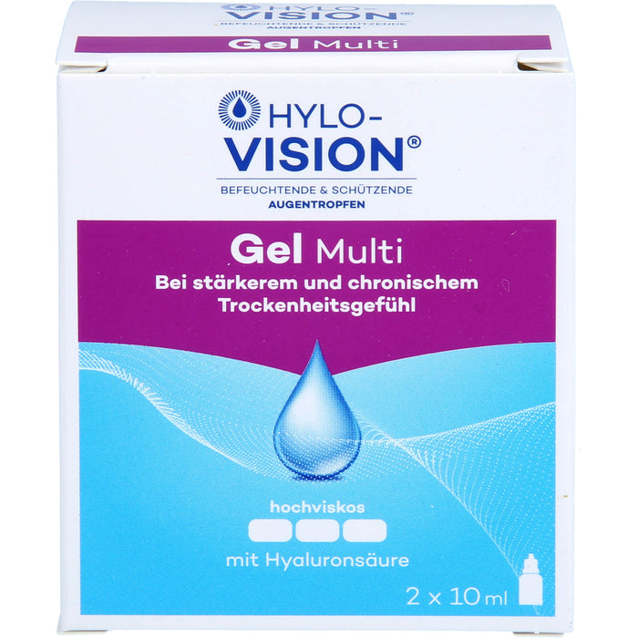 HYLO-VISION Gel Multi Augentropfen, 20 ml Lösung