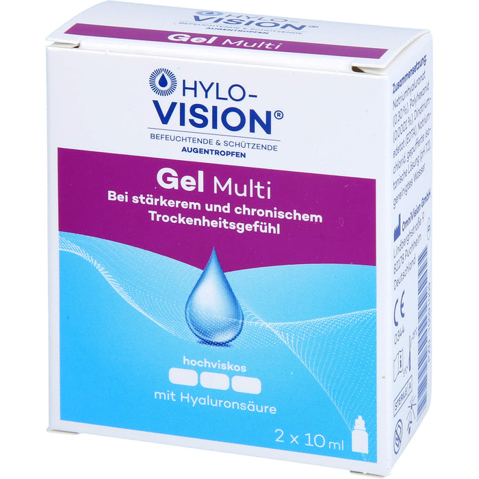 HYLO-VISION Gel Multi Augentropfen, 20 ml Lösung