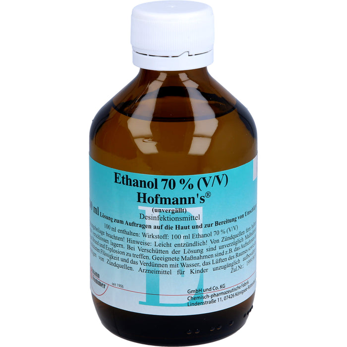 Ethanol 70% (V/V) Hofmann's, 200 ml LOE