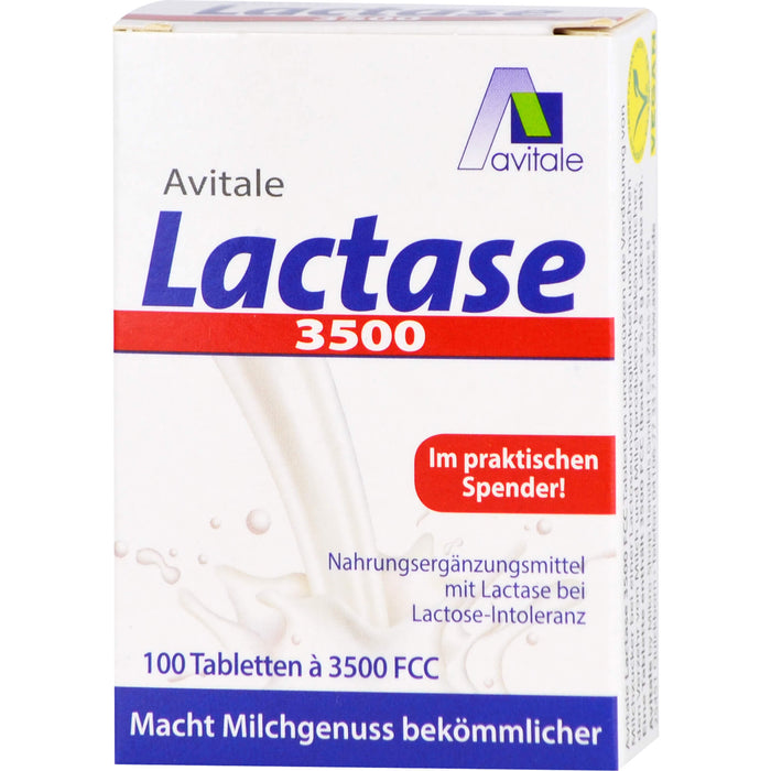 Avitale Lactase 3500 Tabletten, 100 St. Tabletten