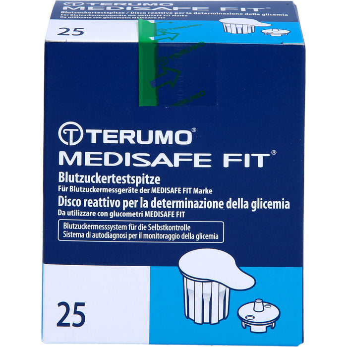 TERUMO Medisafe Fit Blutzuckertestspitzen, 25 St. Teststreifen