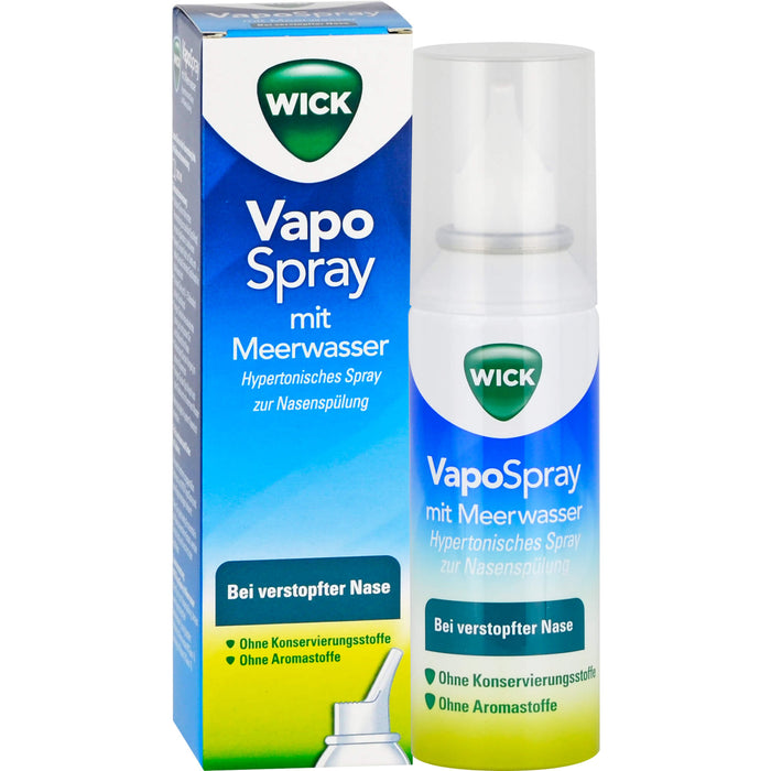 WICK VapoSpray mit Meerwasser, 100 ml Lösung