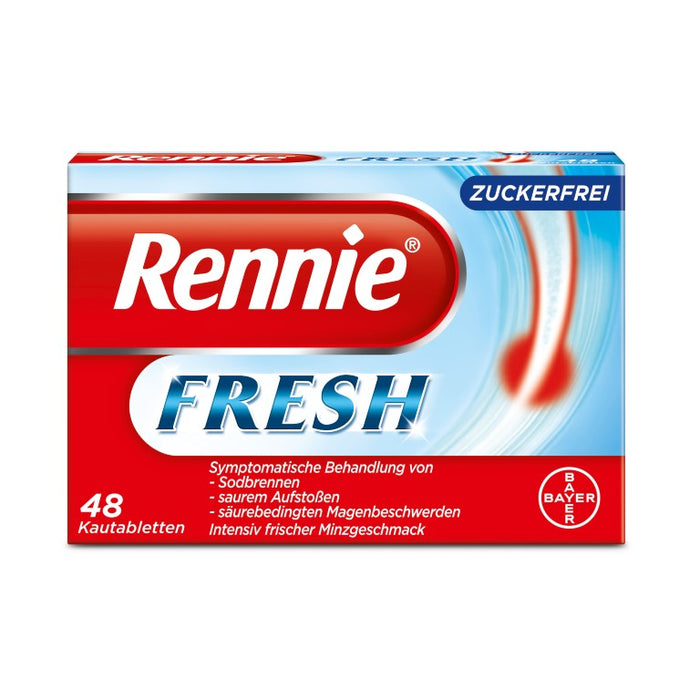 Rennie fresh Kautabletten zuckerfrei Minzgeschmack, 48 St. Tabletten