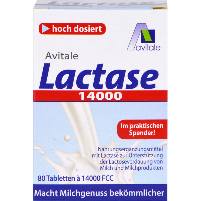 Avitale Lactase 14000 Tabletten, 80 pcs. Tablets