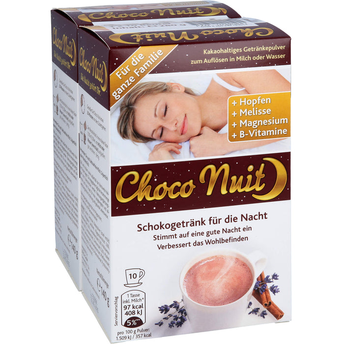 Choco Nuit Drink Schokogetränk Pulver, 20 St. Beutel