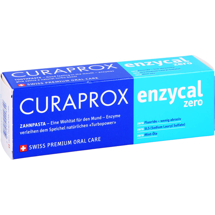 Curaprox enzycal zero Zahnpasta, 75 ml Zahncreme