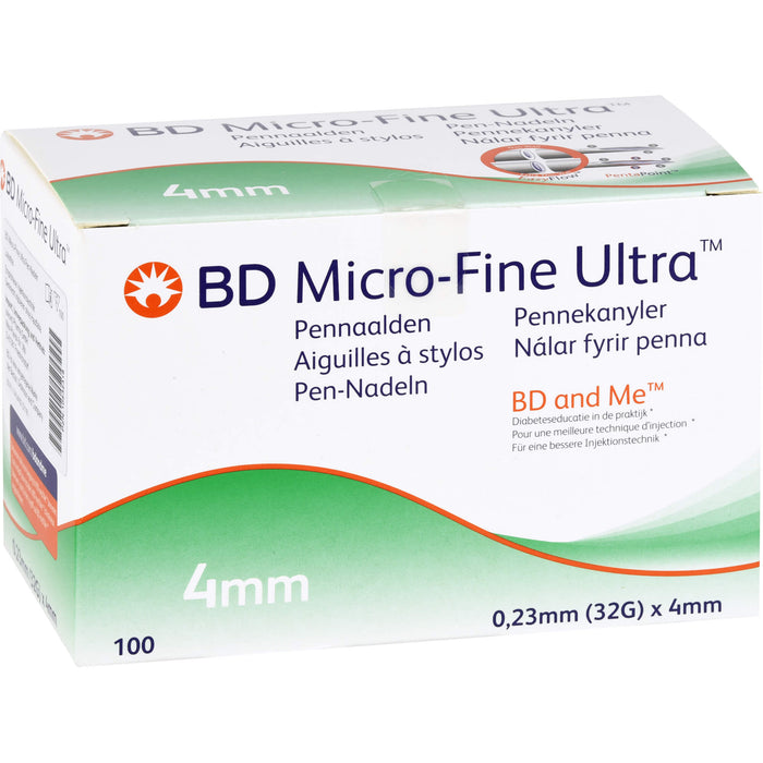 BD MICRO FINE Ultra Pen-Nadeln 0,23x4mm, 100 St. Kanülen