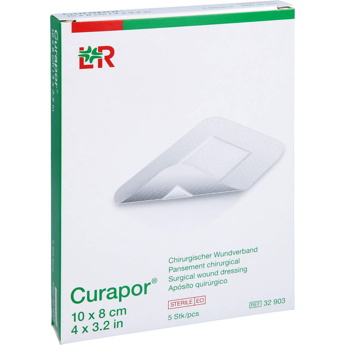 Curapor chirurgischer Wundverband 8 cm x 10 cm steril, 5 St. Pflaster