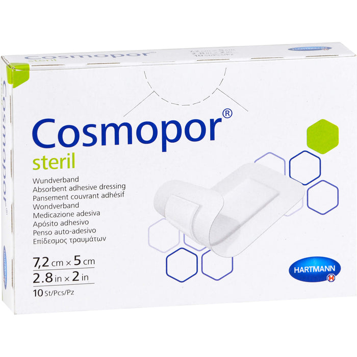 COSMOPOR steril 5x7,2cm, 10 St. Pflaster