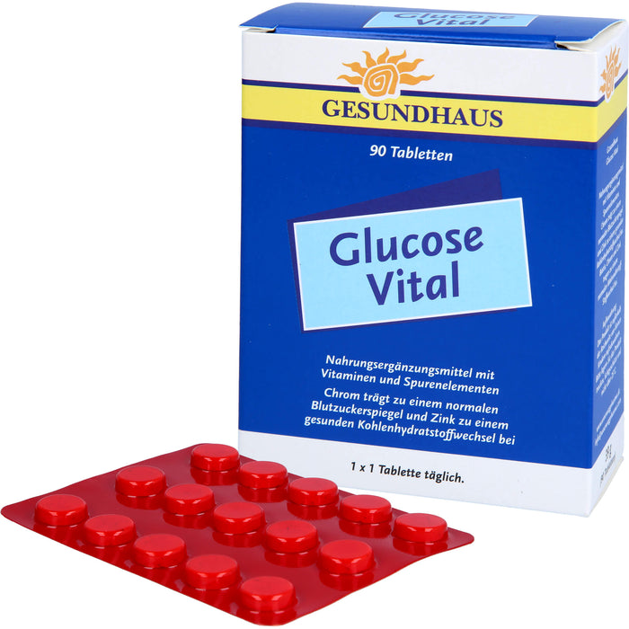 GESUNDHAUS Glucose Vital Tabletten, 90 St. Tabletten