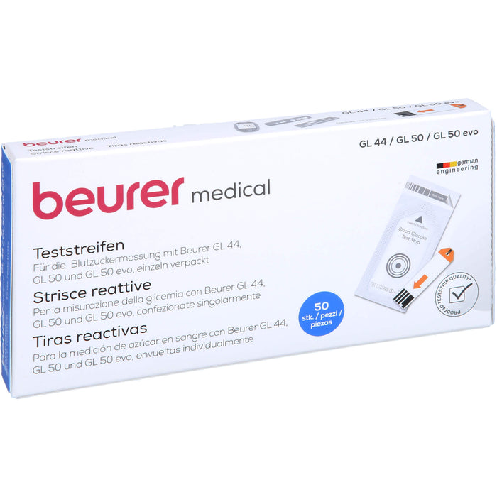 beurer medical Blutzucker Teststreifen, 50 pcs. Test strips