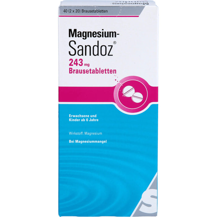 Magnesium-Sandoz 243 mg Brausetabletten, 40 St. Tabletten