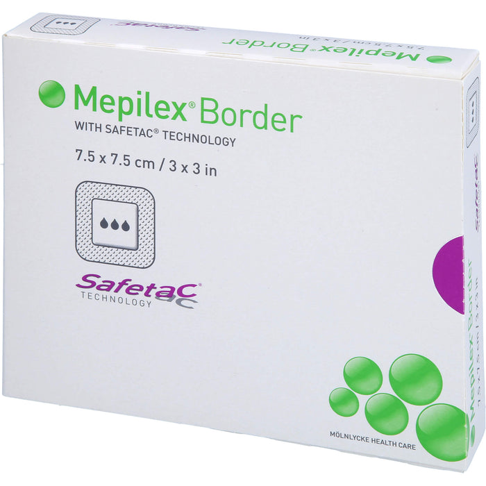 MEPILEX Border Schaumverband 7,5x7,5 cm, 5 St VER